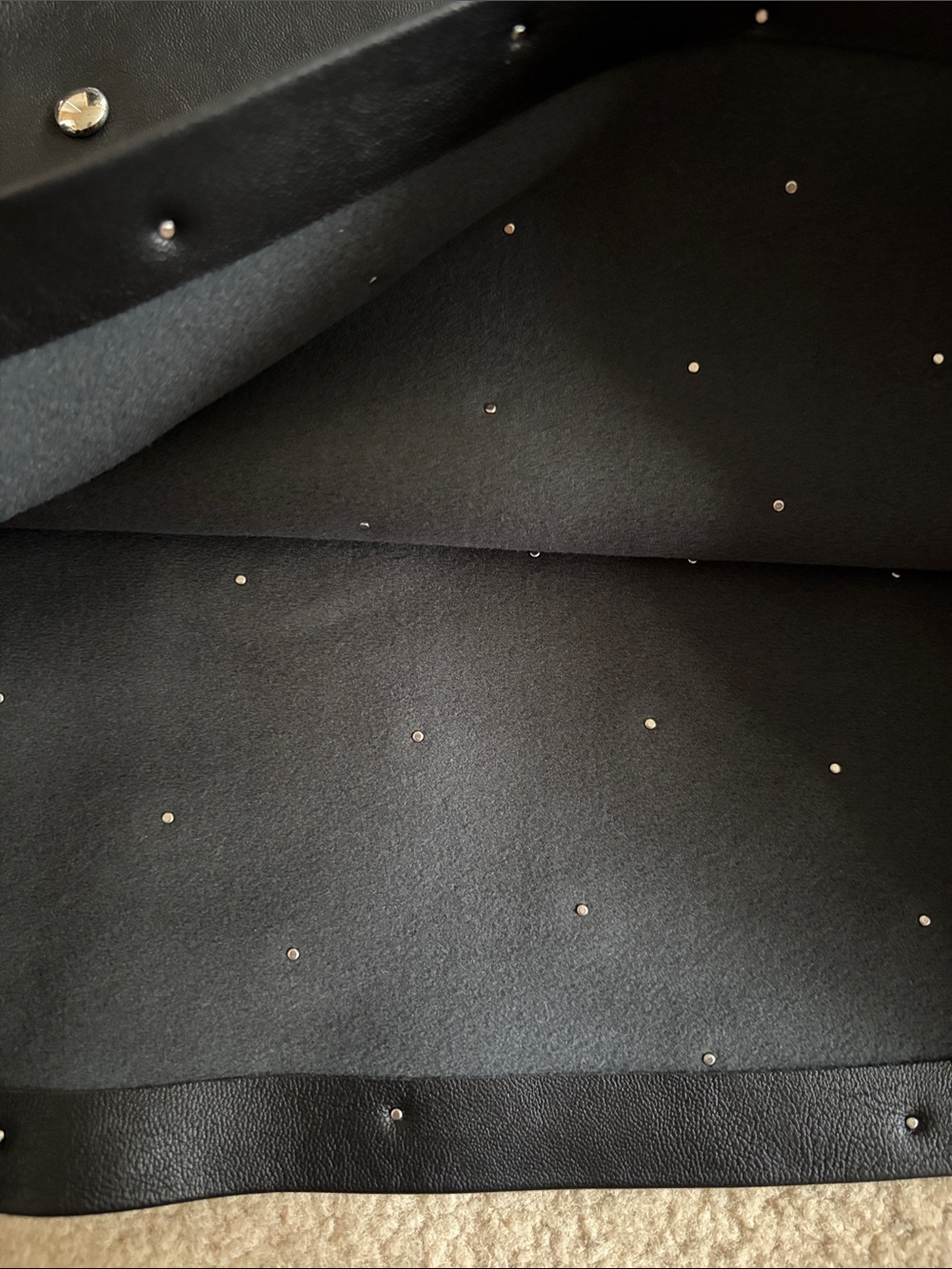 H&M Black Mini Skirt with Silver Studs - Picture 5 of 7